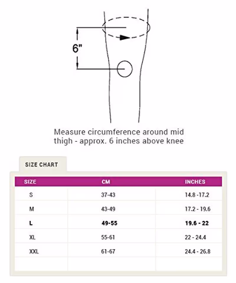 Tynor Thigh Support - Large D 14