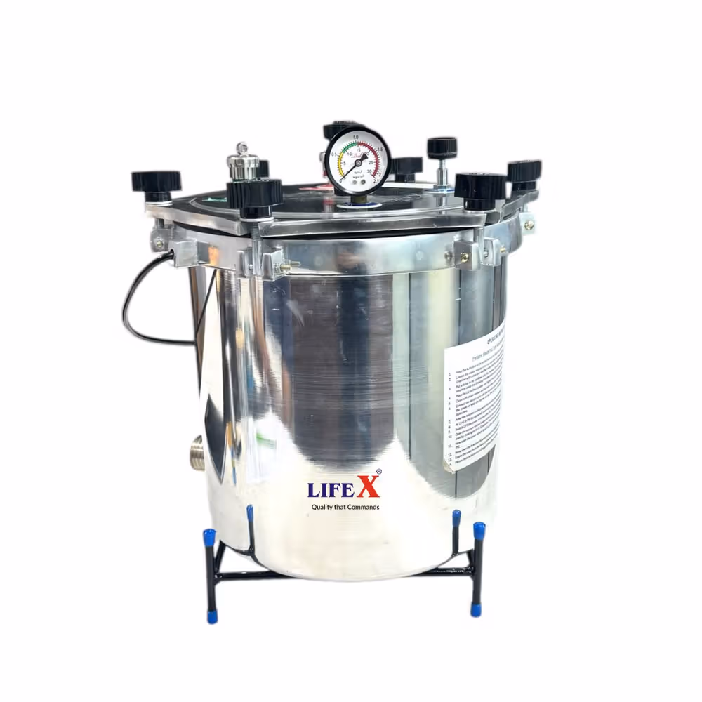 LifeX Aluminium Six Wing Nut Autoclave - 12" x 12" (20Liter) Economy