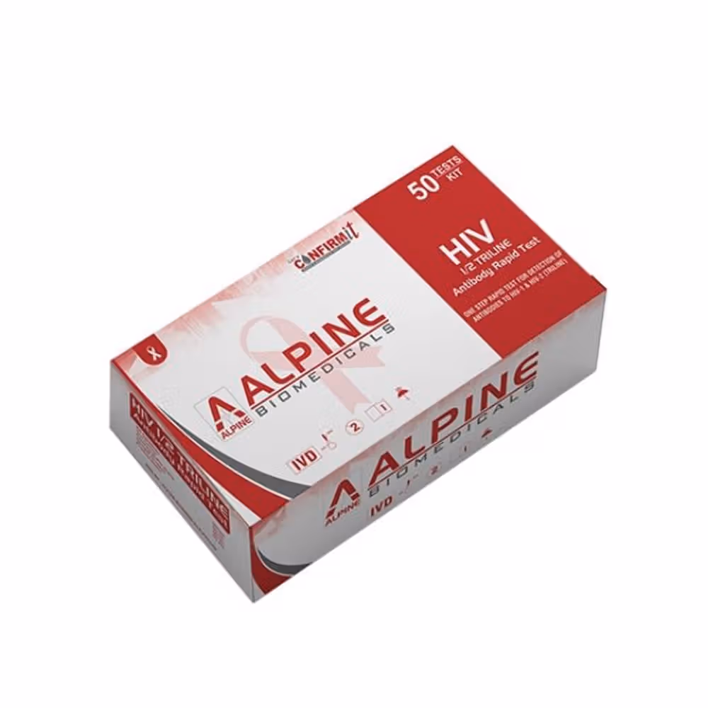 Alpine 1/2 HIV Rapid Card - Pack of 5 Tests