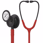 3M Littmann Classic III Monitoring Stethoscope (5868) - Black-Finish Chestpiece Burgundy Tube