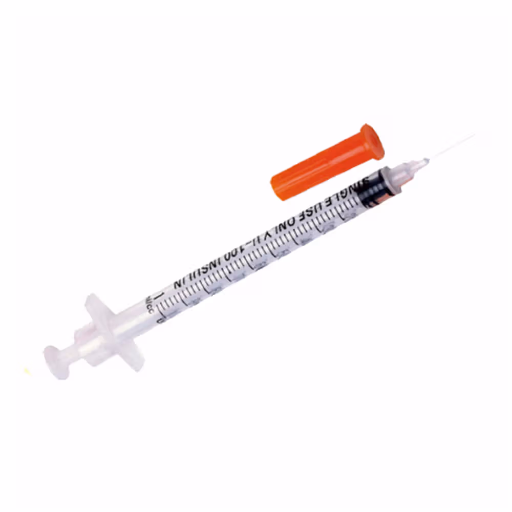 2 x  Nipro Shinrai u-40 Insulin Syringe - 1ml 30g*8mm Pack of 100
