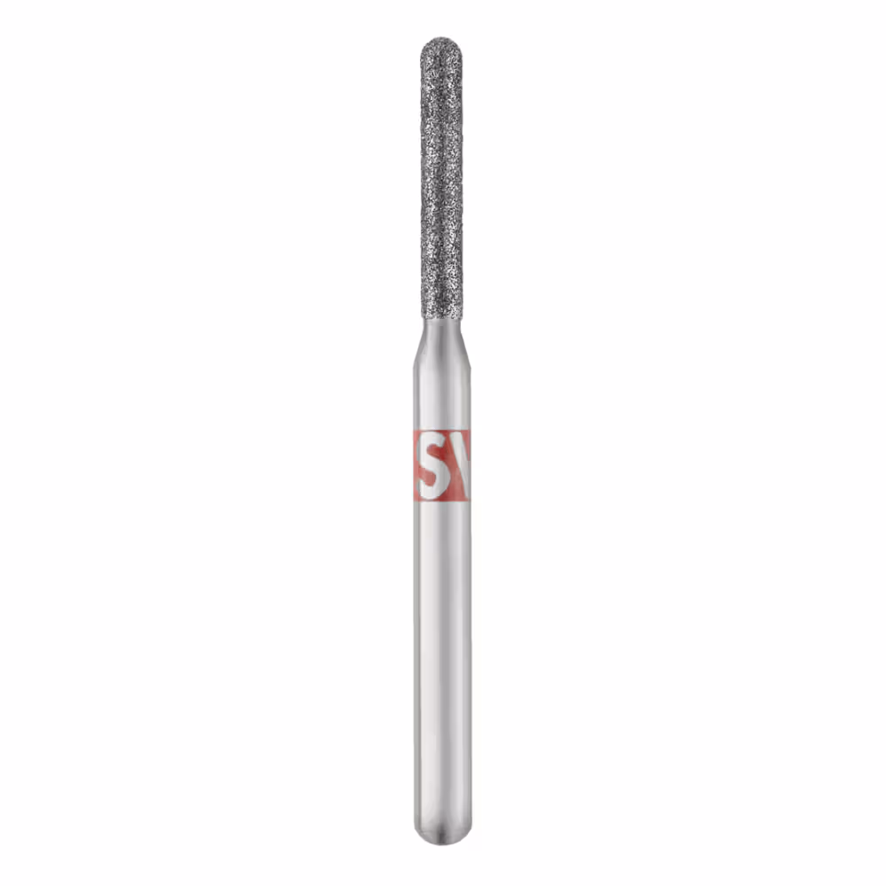 SS White G2 Straight Round End Cylinder Shaped Regular Shank Diamond Burs - Medium SR-11