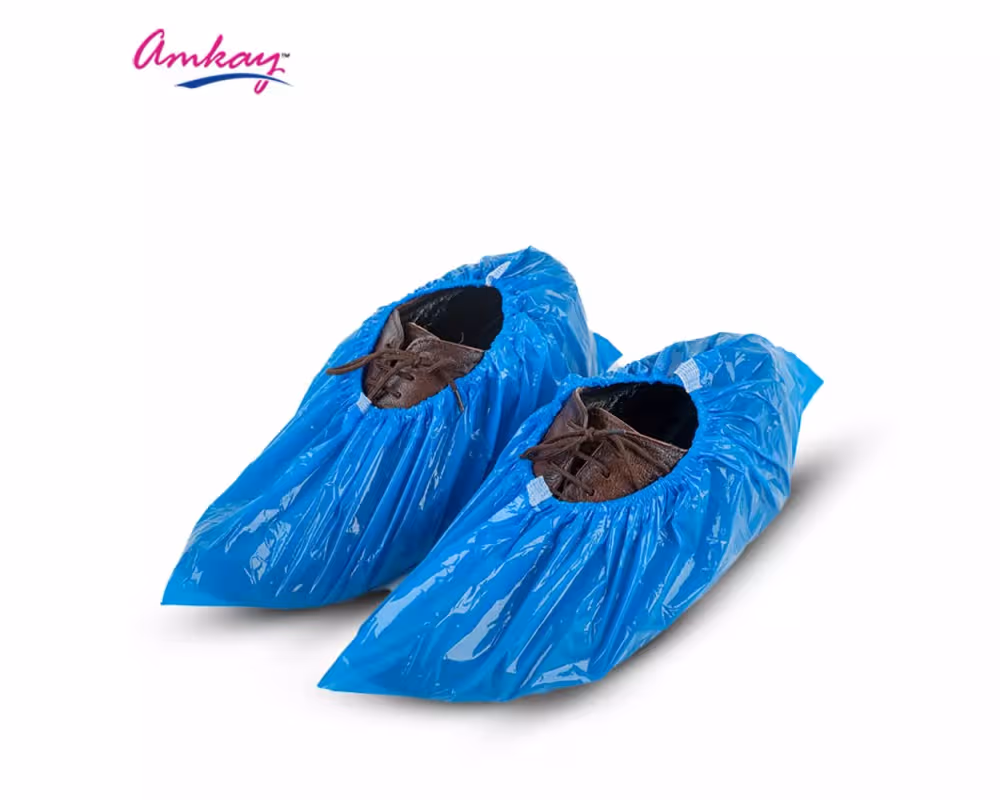 5 x  Amkay Shoe Cover Non Woven - Blue Pack of 50 Pairs