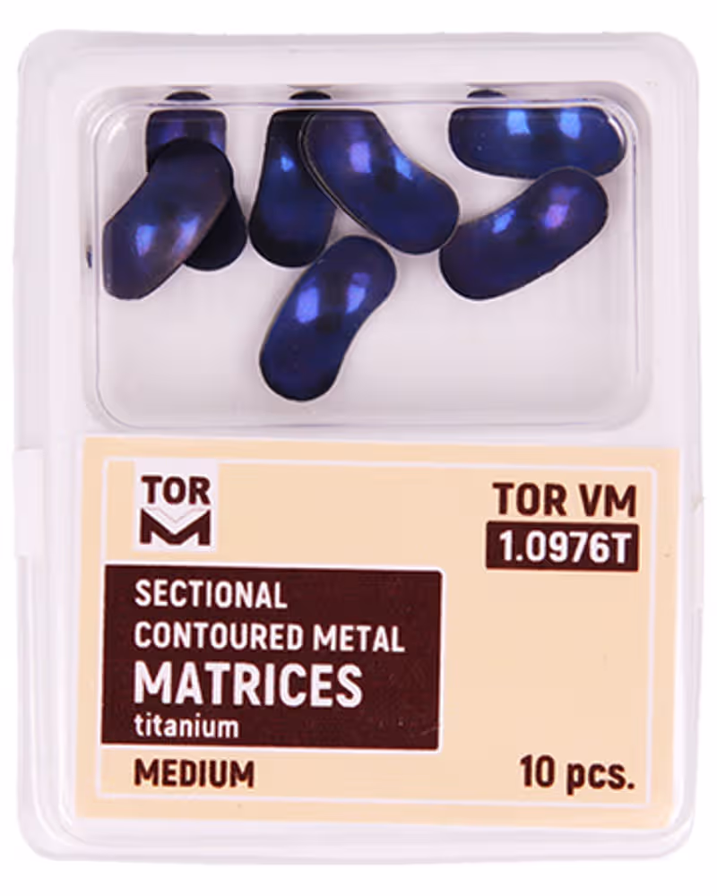 Tor Vm Sectional Titanium Matrix Bands - Medium Pack of 10