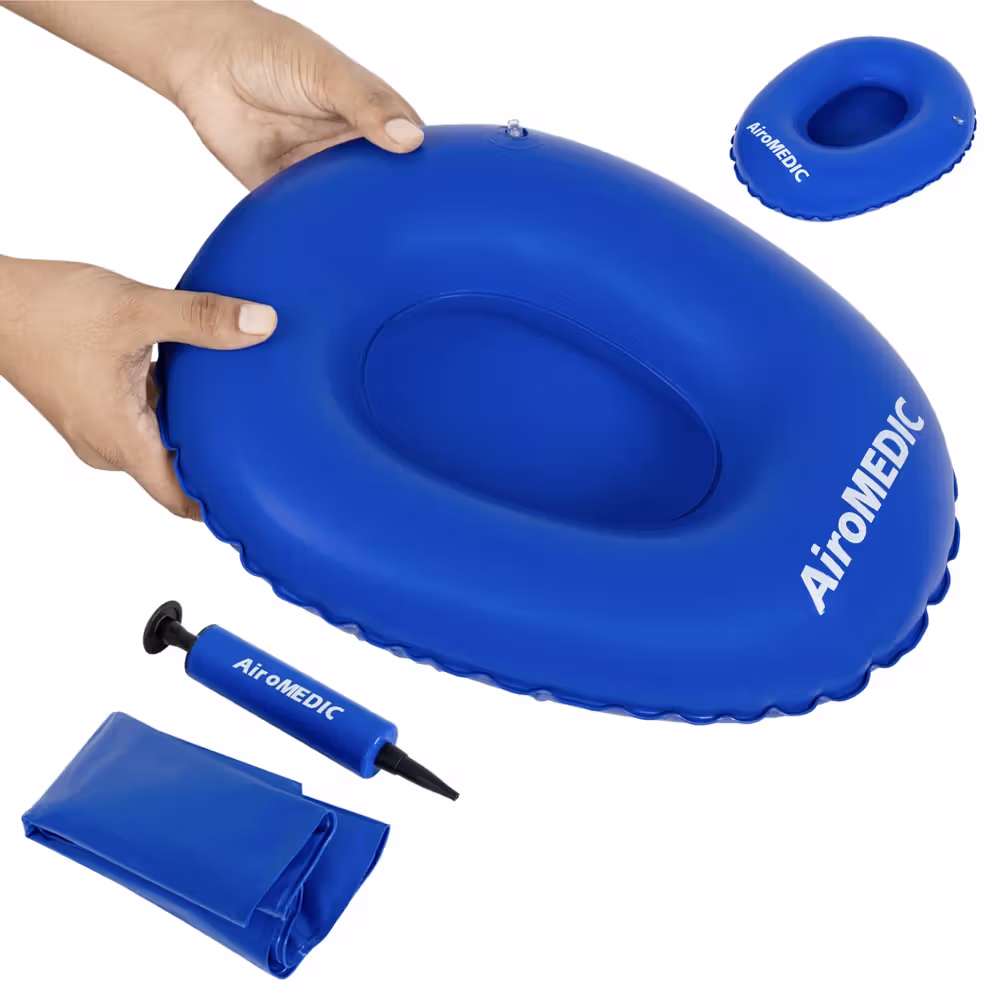 Airomedic Portable Air Bedpan - Blue