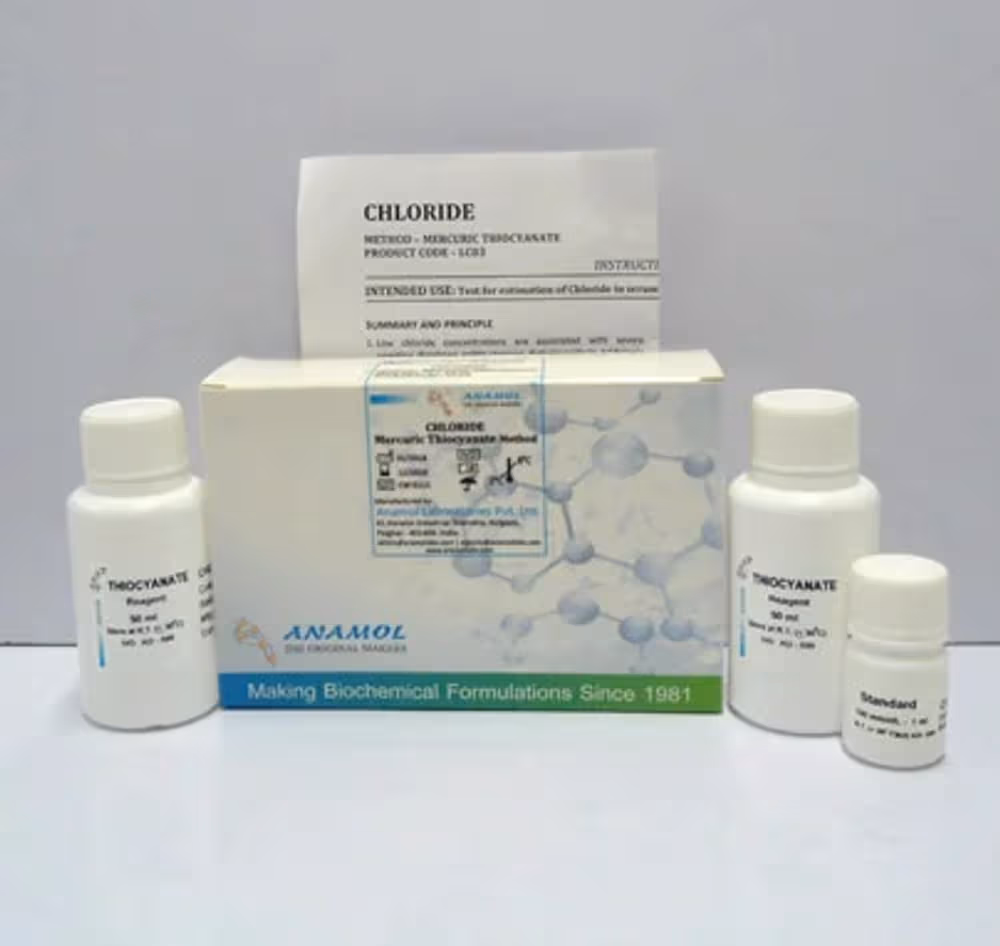 Anamol Chloride Biochemistry kits - 1 x 25ml