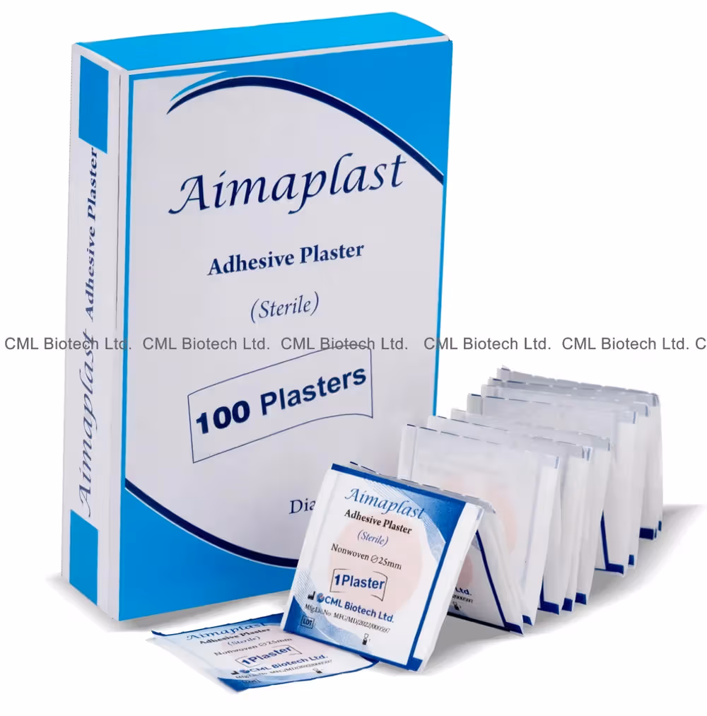 50 x  Aimaplast Ashesive Plaster Sterile  - Pack of 100 Pieces (APL-01)
