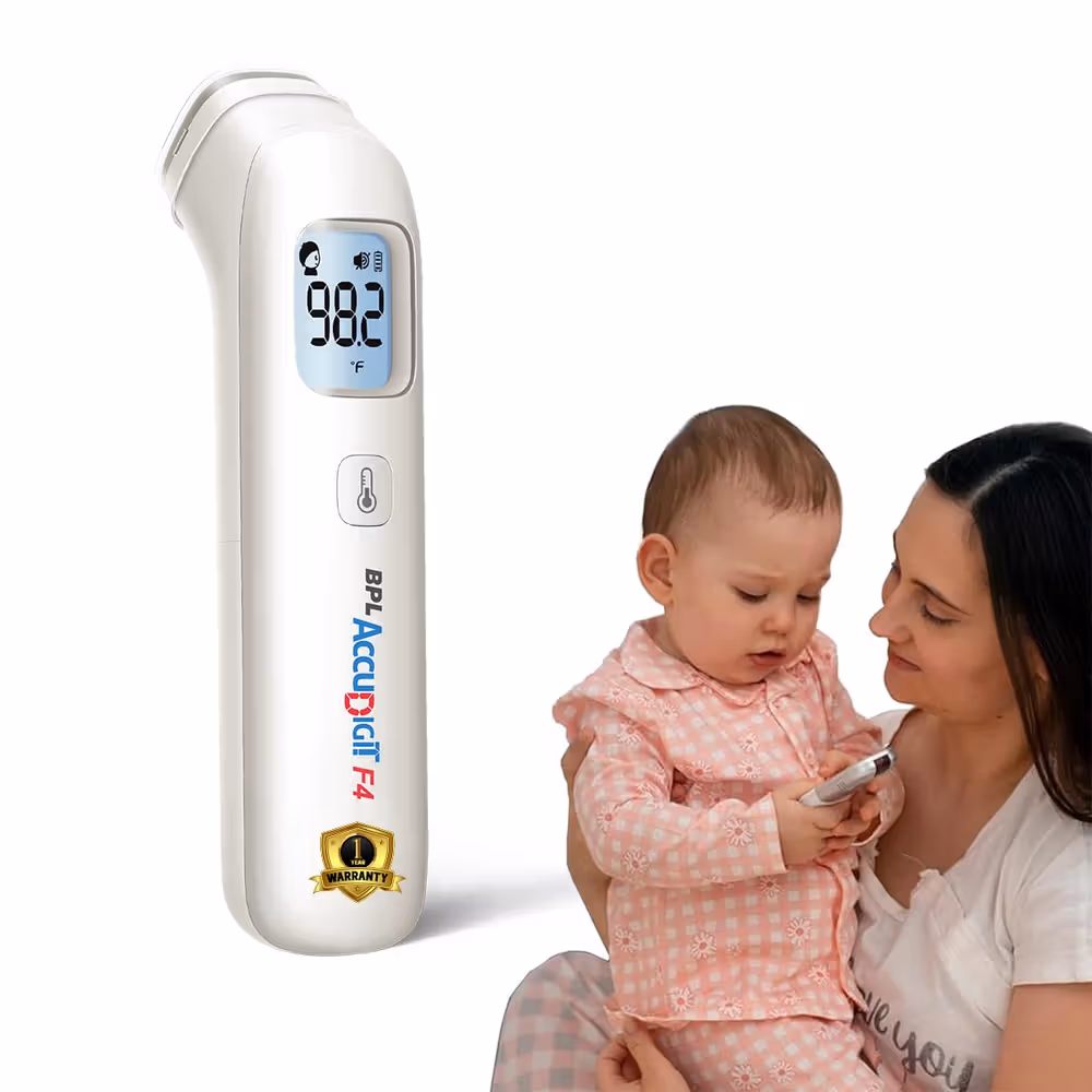 BPL Medical Technologies Accudigit F4 Non Contact Infrared Thermometer - White
