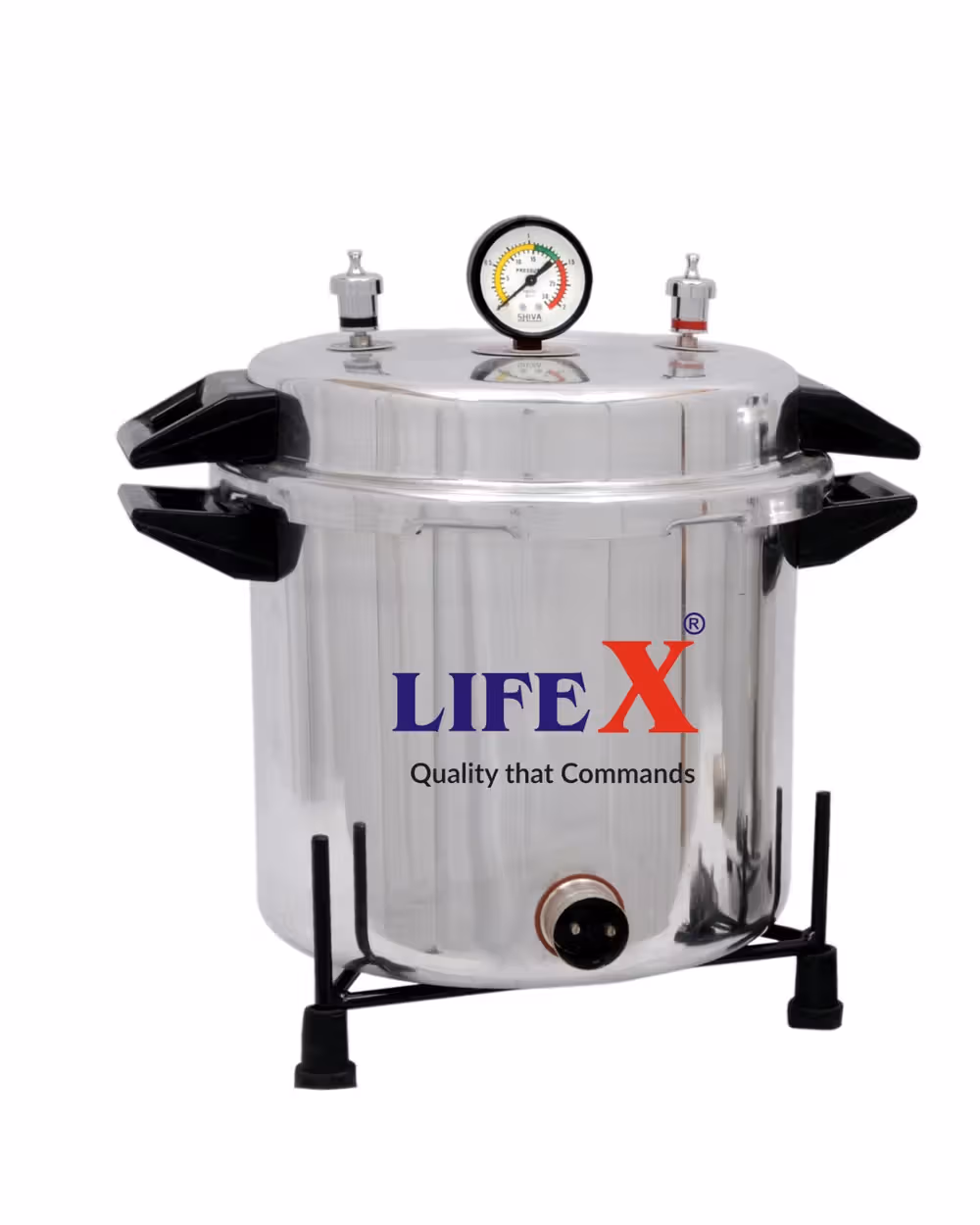 LIFEX Autoclave Cooker Type Stainless Steel 12 x 12