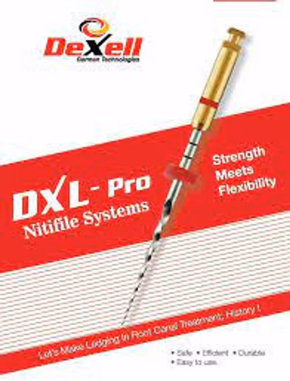 Dexell DXL Pro XR File Variable Taper NiTi Rotary Files - 5% 25mm 18