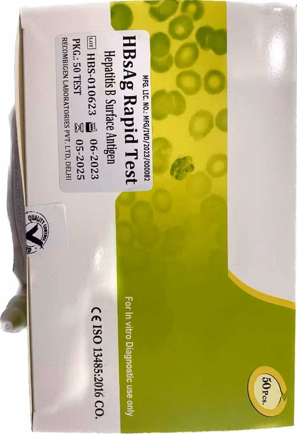 Recombigen HBsAG Rapid Card - Pack of 50 Tests