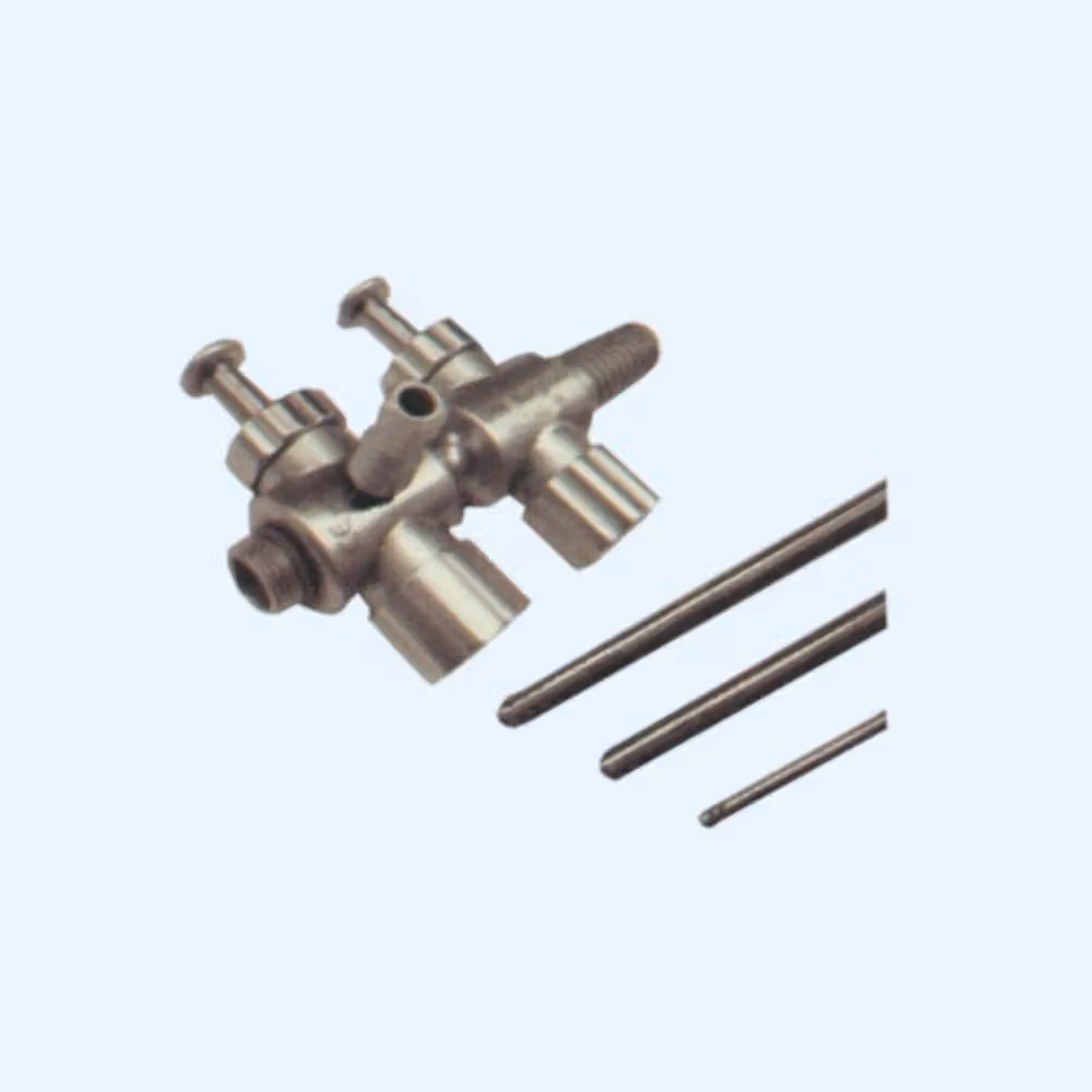 Laparomed Trumpet Valve Suction Irrigation with Cannula Set of 3 Dia 5mm length 30cm LMSI-10-30-TCS