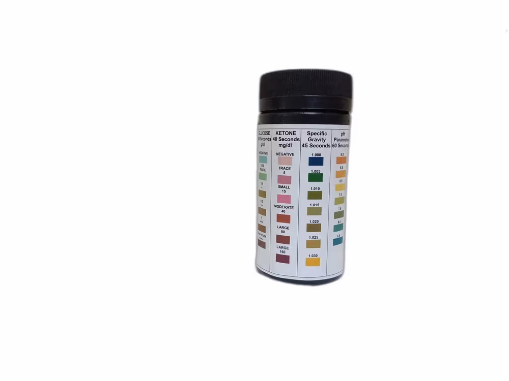 3 x  Bhat Bio-Scan Urine Glucose-Protein-Ketone-pH-Specific Gravity - Pack of 100 Test (U5P)