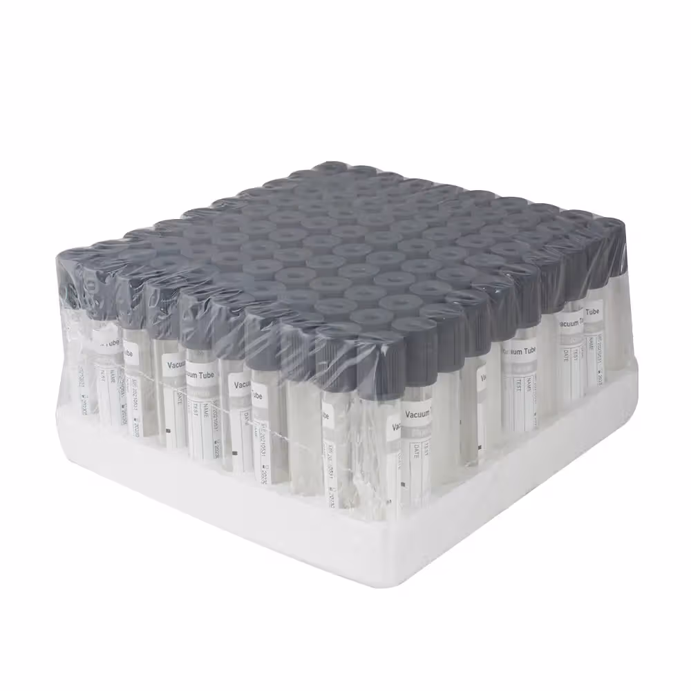 Plus Flouride Non-Vacuum Blood Collection Tube - 2ml Pack of 100