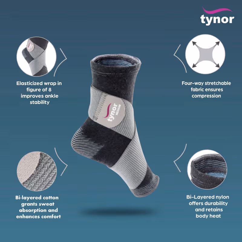 Tynor Ankle Binder - Large D 01