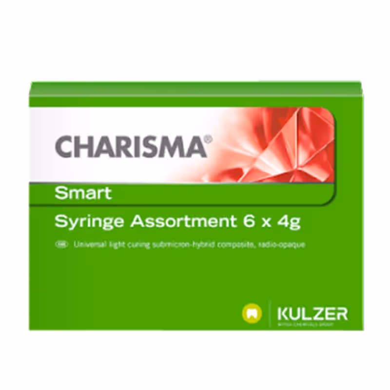 Kulzer Charisma Smart Syringe Composite Restorative Kit - 6 x 4g Syringes
