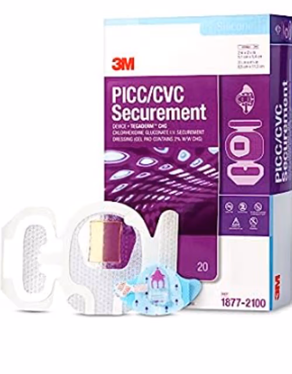 3M PICC/CVC Device + Tegaderm CHG Dressing 1877R-2100, Dressing