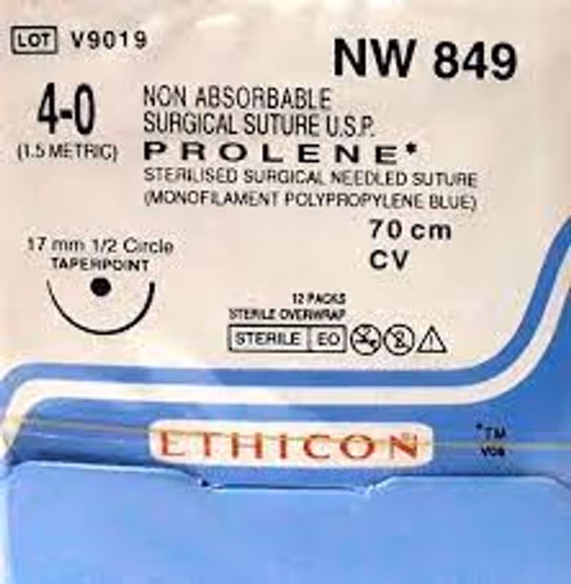 Ethicon Prolene Suture 4-0 - NW849 Pack of 12