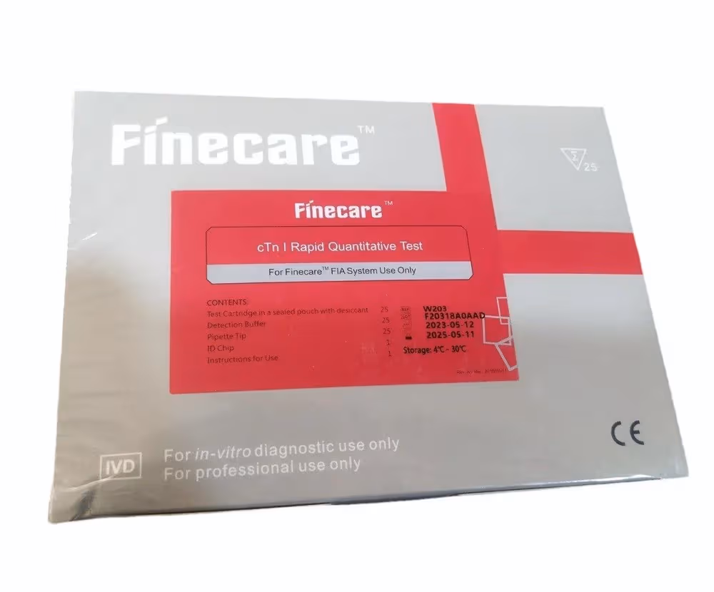 Finecare cTnI Rapid Quantitative Test  - Pack of 25 Tests (W203)