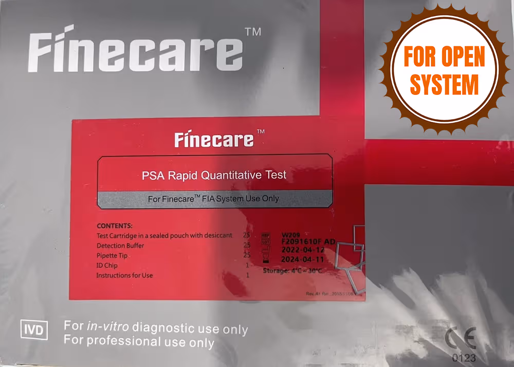 Finecare Free Prostate Specific Antigen (FPSA) Rapid Quantitative Test - Pack of 25