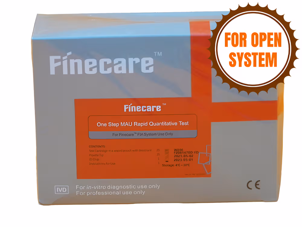 Finecare Urine Microalbumin (MAU) Rapid Quantitative Test - Pack of 25