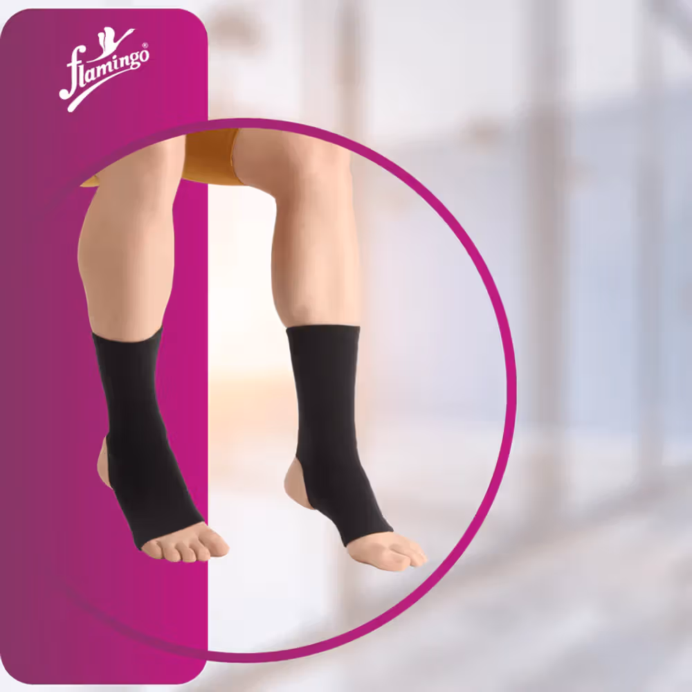 Flamingo Anklet - Black Large (DOC2014L)