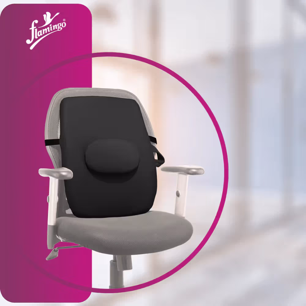 Flamingo Back Rest Foam Type - Black Small (DOC2181BLACK)