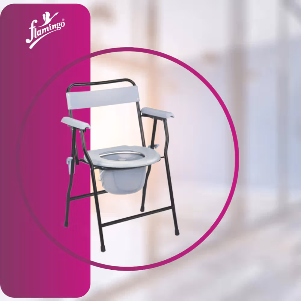 Flamingo Classic Commode Chair - Basic (DOC2283)