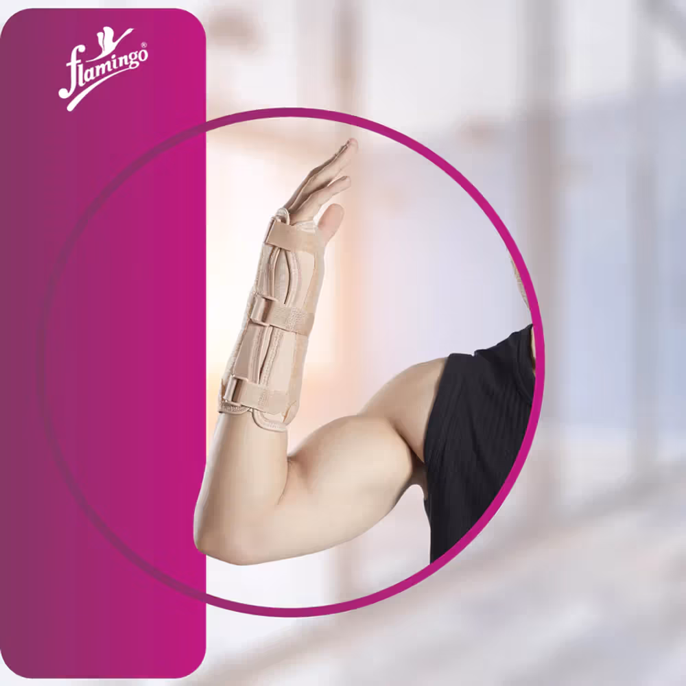 Flamingo Wrist & Forearm Splint - Black Large (DOC2016L)