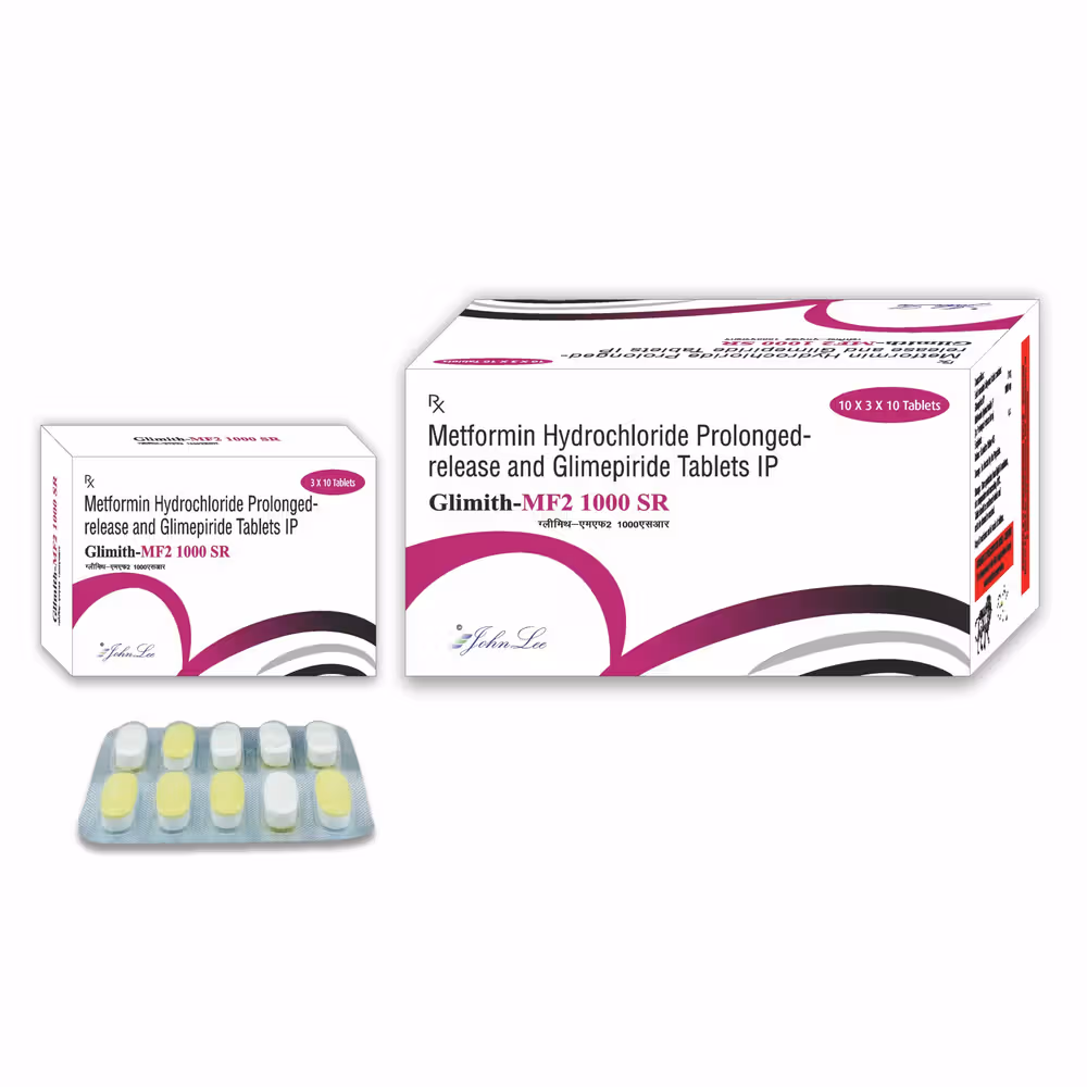 Glimith MF 2mg/1000mg SR Tablet 10's