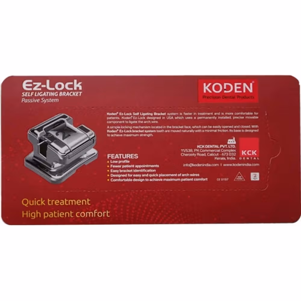 Koden Ez Lock Self-Ligating Brackets