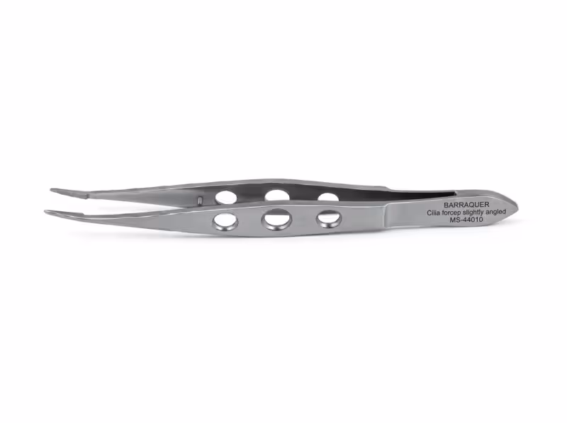 Microtrack Barraquer Cilia Forceps - Slightly Angled MS-44010
