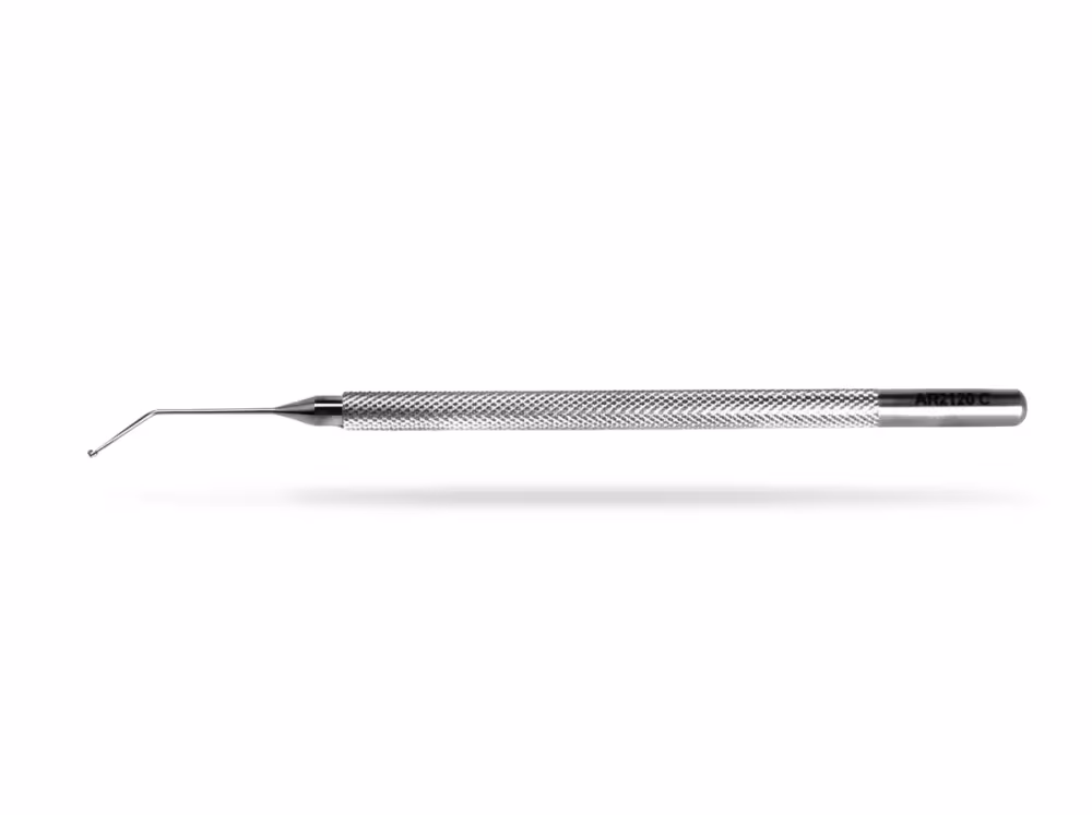 Microtrack Graether Collar Button Micro Iris Retractor - Angled MS-48040