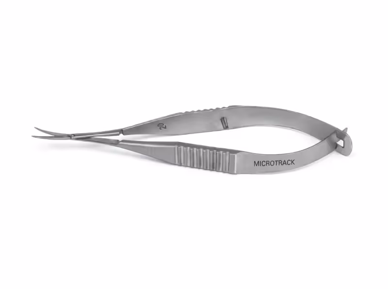 Microtrack Vannas Scissors Sharp Tip - Curved 10mm MS-53033