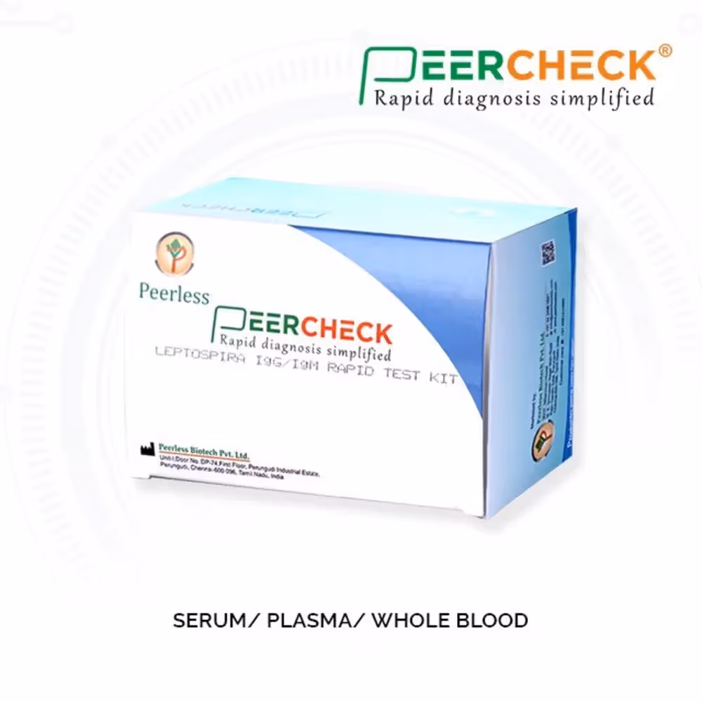Peercheck Leptospira IgM/IgM Rapid Card - Pack of 10 Tests