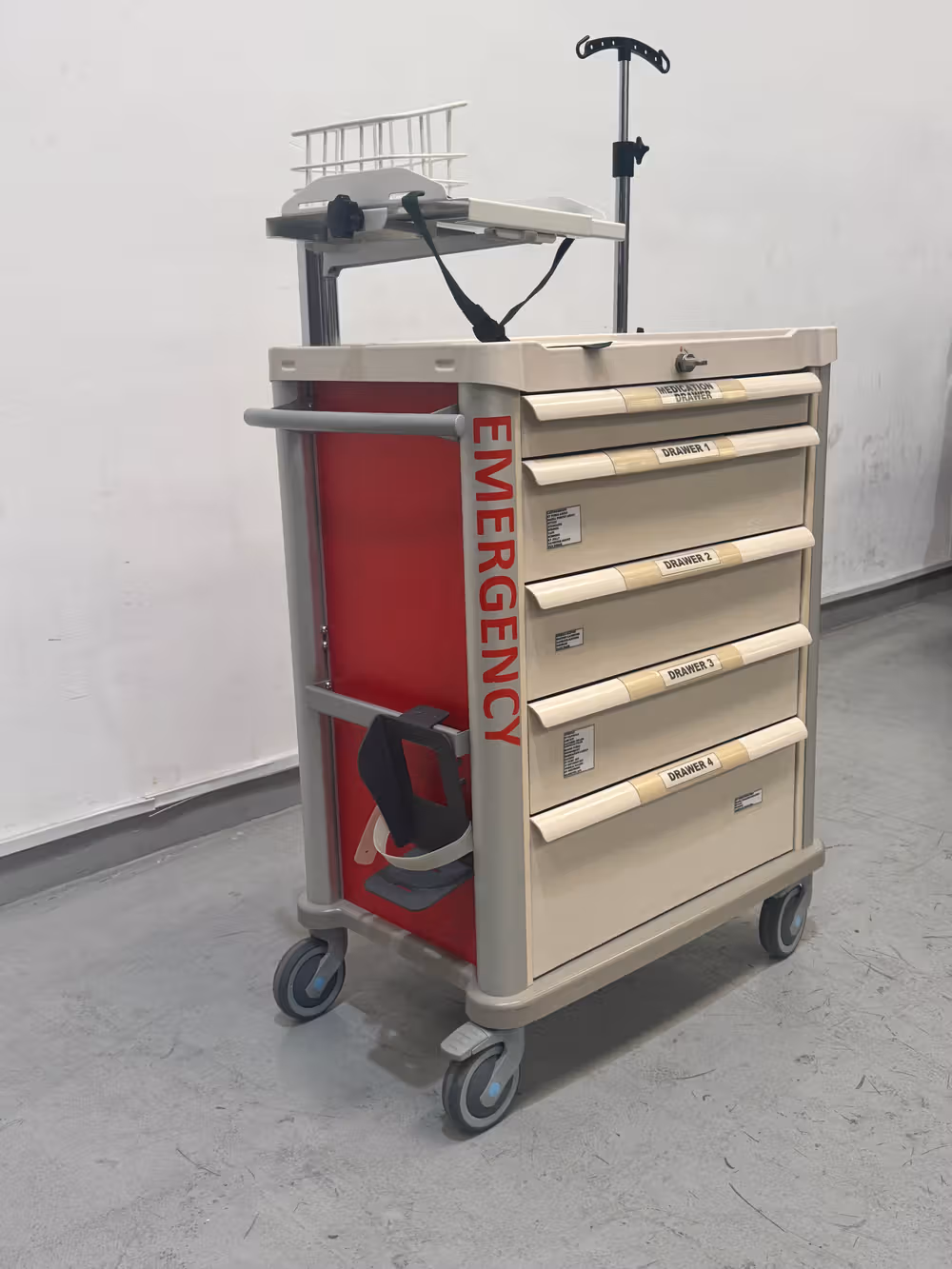 Refurbished Villard Crash Cart Red