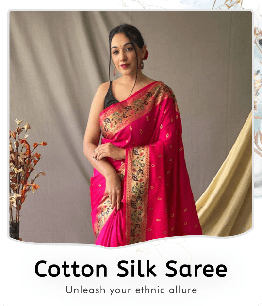 Cotton Silk Saree  by Laali