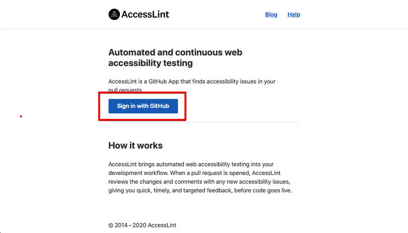 access_lint_home_page