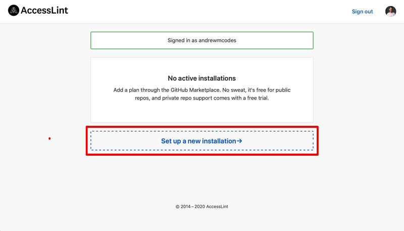 access_lint_setup