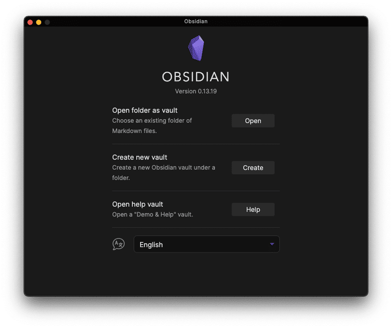 Obsidian Splash Screen