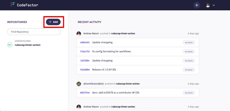 codefactor_dashboard_2