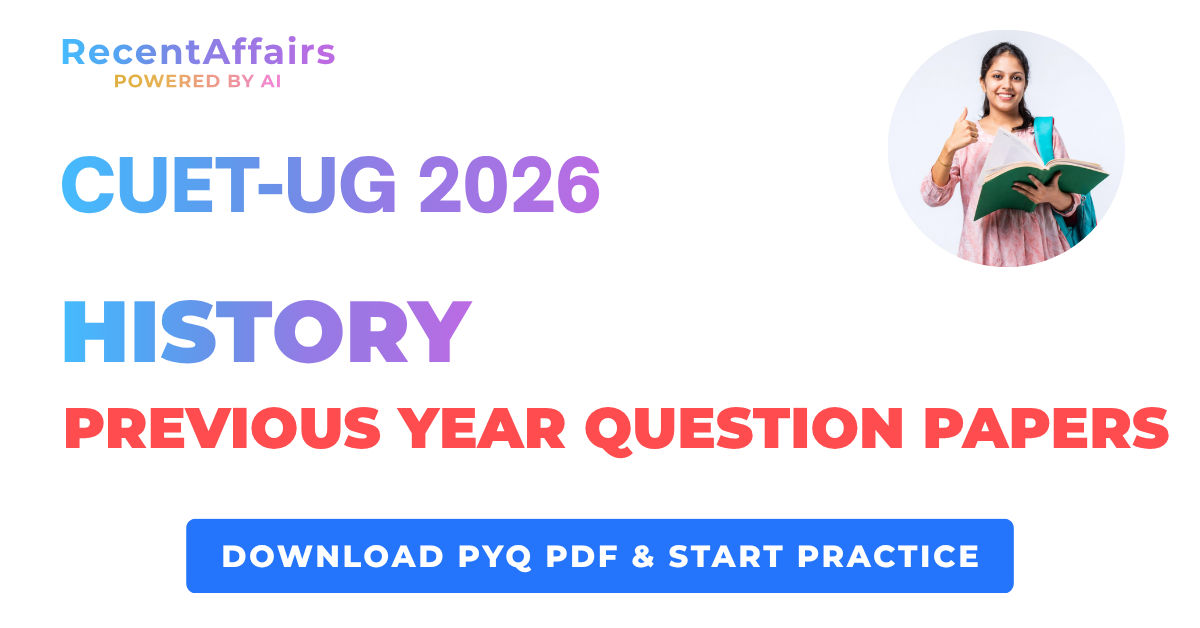 CUET History Previous Year Papers | Free PDF Download