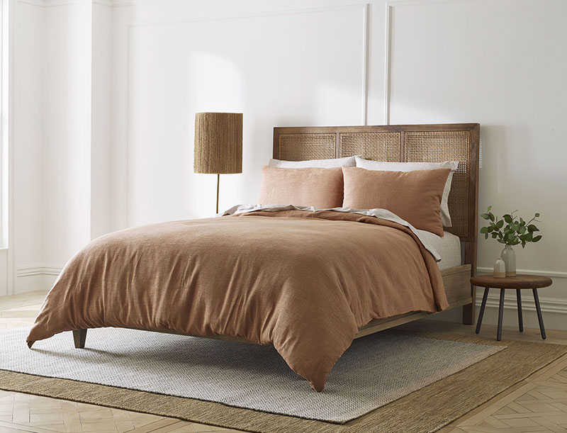 Vivie Solid Stone Washed Duvet Set