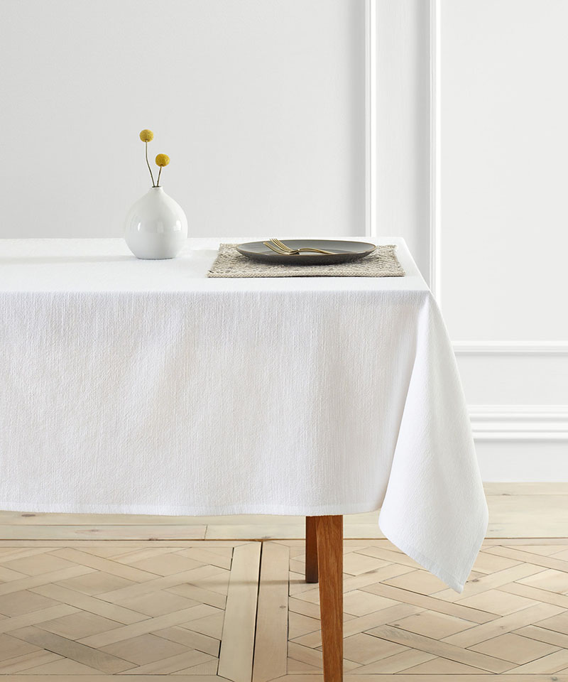 Dylan Solid Woven Tablecloth