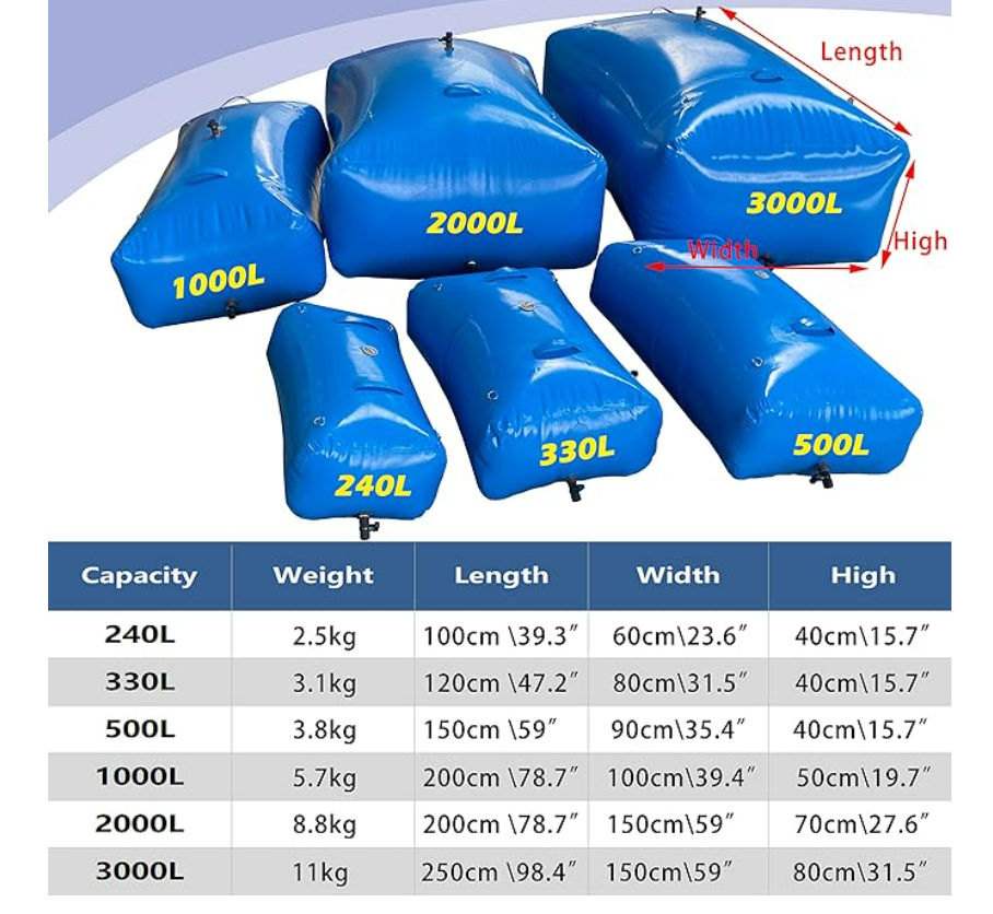 Water Storage Bladder