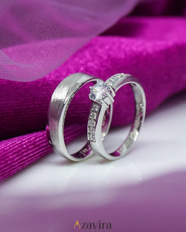Cincin Kawin Couple AJ-38 & AJ-92 Silver 925