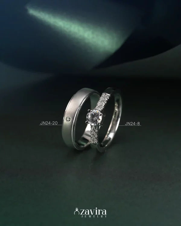 Cincin Kawin JN24-8 & JN24-20 — Klasik, Anggun, dan Penuh Arti