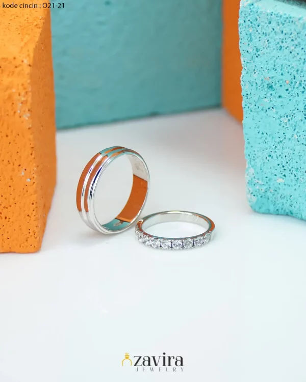 Cincin Kawin O21-21 — Kilau Modern yang Menyatukan