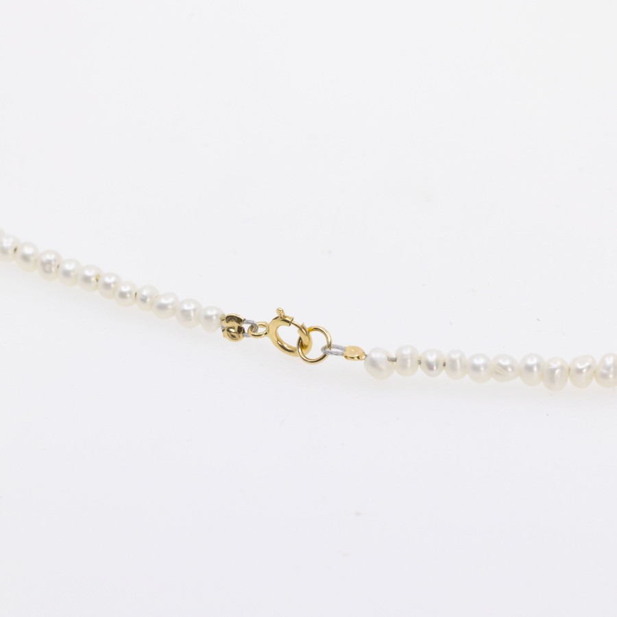 Colier Aur 18k, Perle 3 mm