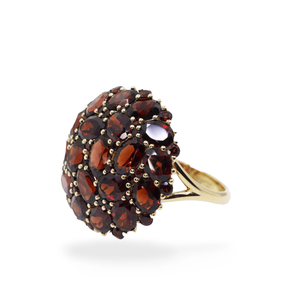  Inel Aur 14k, Granat 10 ct 2